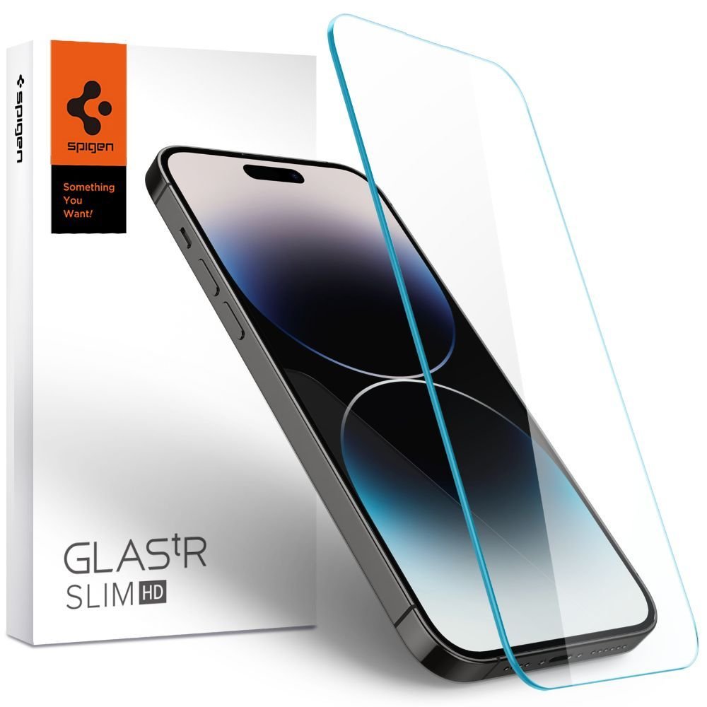 Vidrio Templado Spigen iPhone 14 Pro TR Slim - Transparente