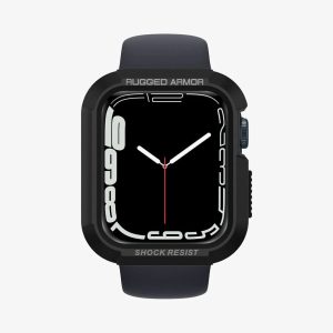 Case Spigen Rugged Armor Apple Watch Series SE/6/5/4 44mm - Negro