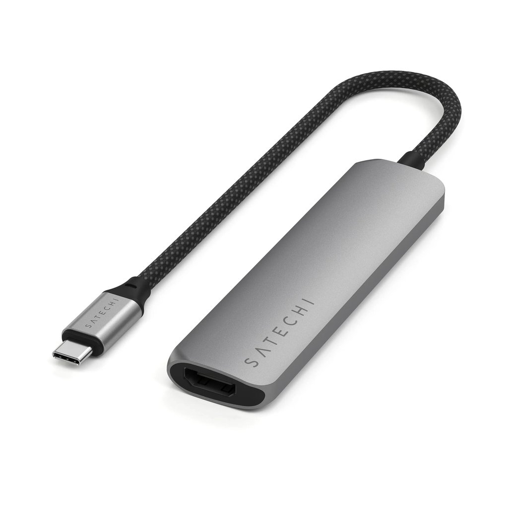 Hub Satechi USB-C 4 puertos - Gris espacial