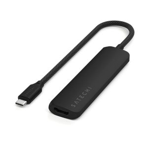 Hub Satechi USB-C 4 puertos - Negro