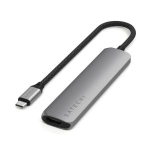 Hub Satechi USB-C 6 puertos - Gris Espacial