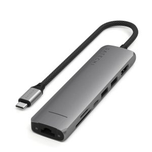 Hub Satechi USB-C 7 puertos - Negro