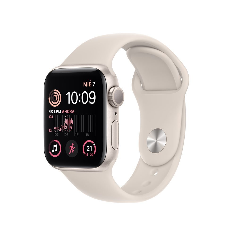 Apple Watch SE (2 Gen) 40 mm - Blanco Estelar /correa S/M (copia)