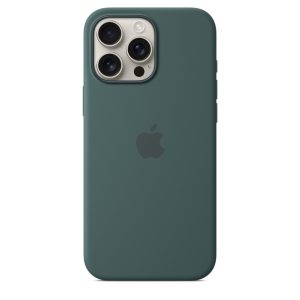 Funda de silicona con MagSafe iPhone 16 Pro Max - Verde lago