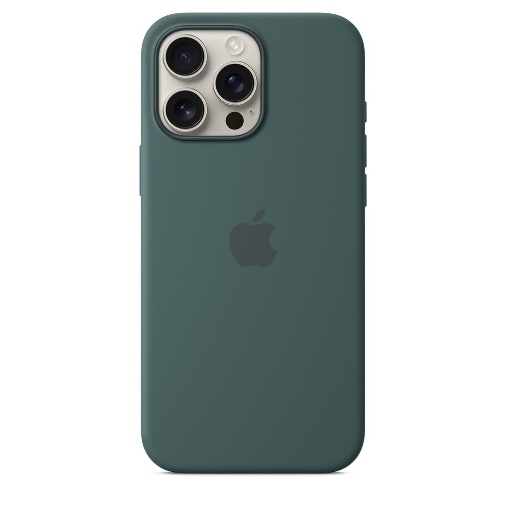 Funda de silicona con MagSafe iPhone 16 Pro Max - Verde lago