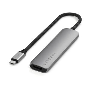 Hub Satechi USB-C 4 puertos - Gris espacial