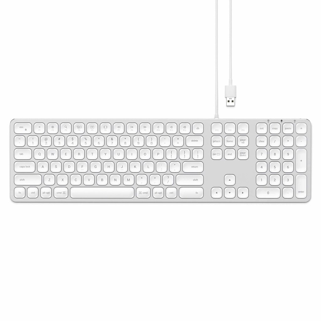 SATECHI ALUMINUM WIRED USB KEYBOARD Silver