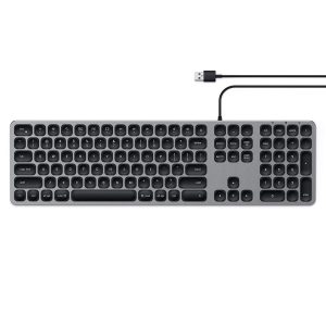 SATECHI ALUMINUM WIRED USB KEYBOARD Space Gray