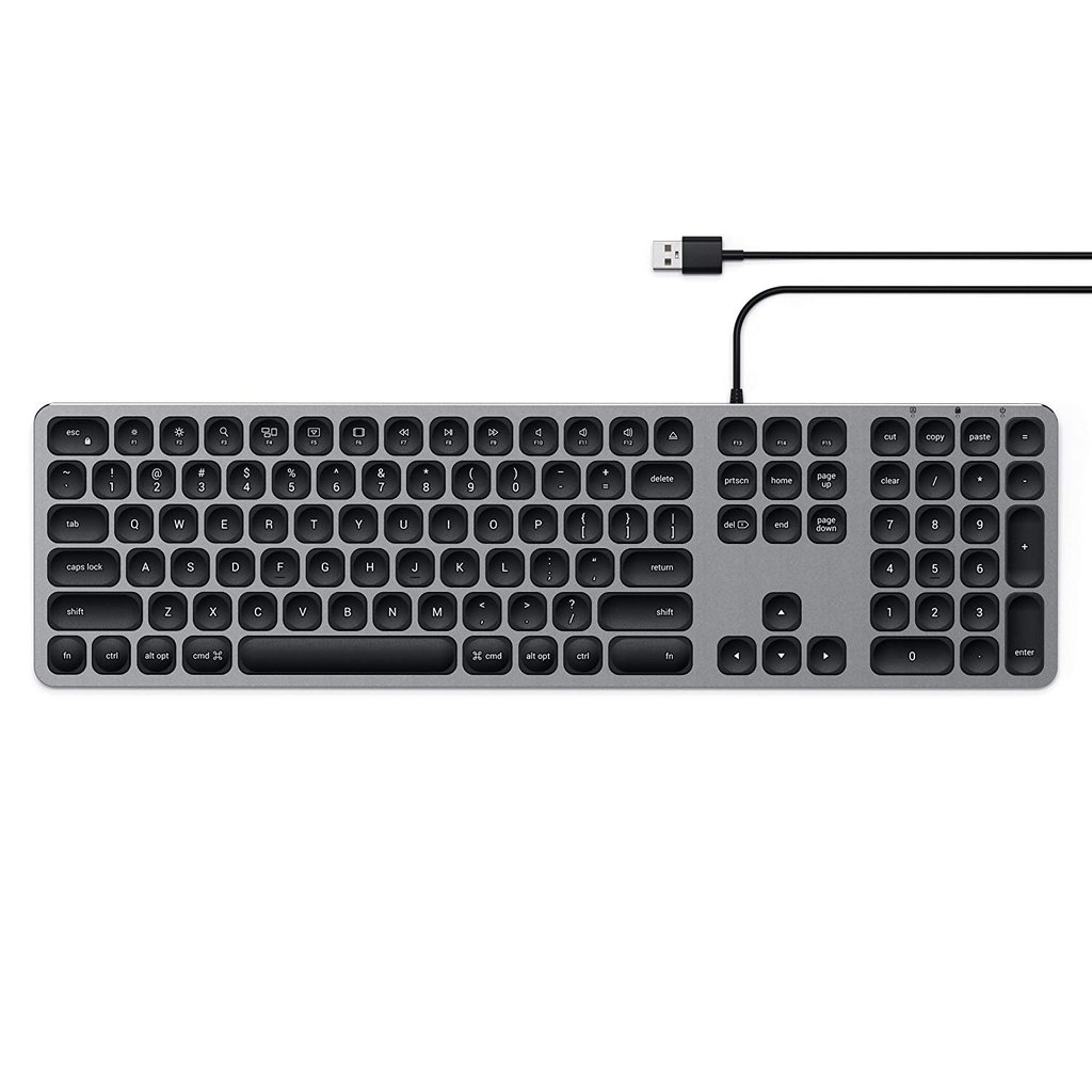SATECHI ALUMINUM WIRED USB KEYBOARD Space Gray