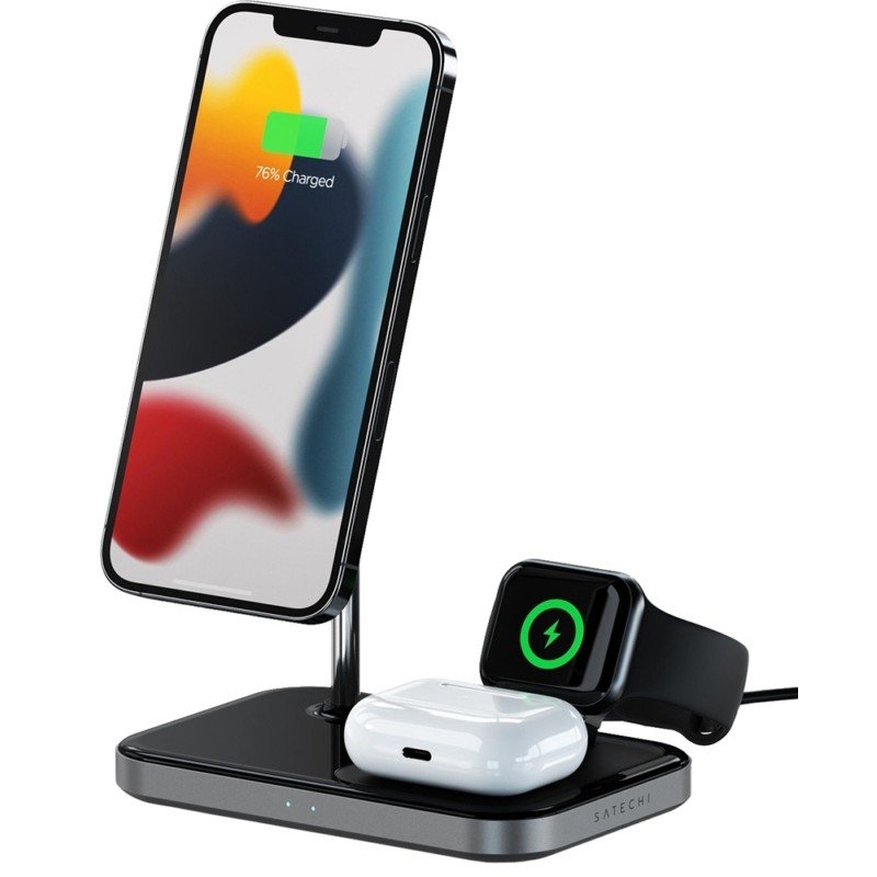 Satechi - Magnetic 3-in-1 Wireless Charging Stand