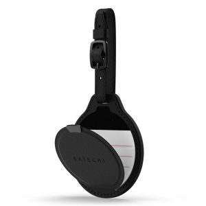 Satechi - Vegan-Leather FindAll™ Luggage Tag Black