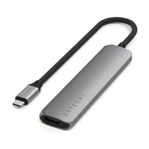 Satechi 6-in-1 USB-C Slim Multiport Adapter (Space Grey)