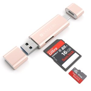 Satechi Aluminum Type-C USB 3.0 and Micro/SD Card Reader (rose gold)