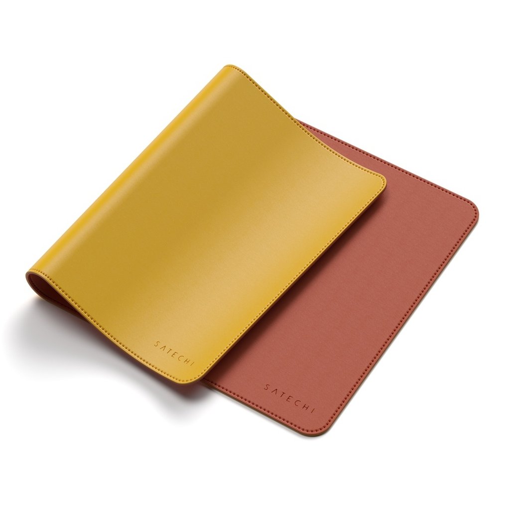 Satechi DUAL SIDED ECO-LEATHER DESKMATE (Yellow/Orange)