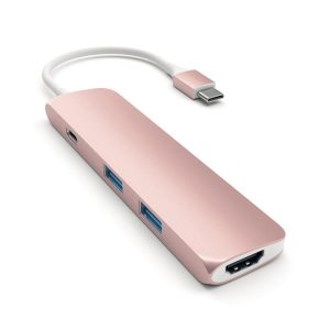 Satechi SLIM TYPE-C MultiPort Adapter (rose gold)