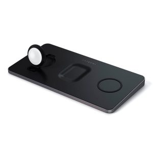 Satechi Trio Wireless Charging Pad Space Gray