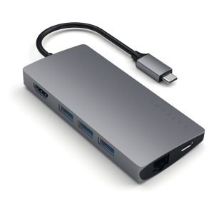 Satechi Type-C MultiPort Adapter 4K ethernet - space gray