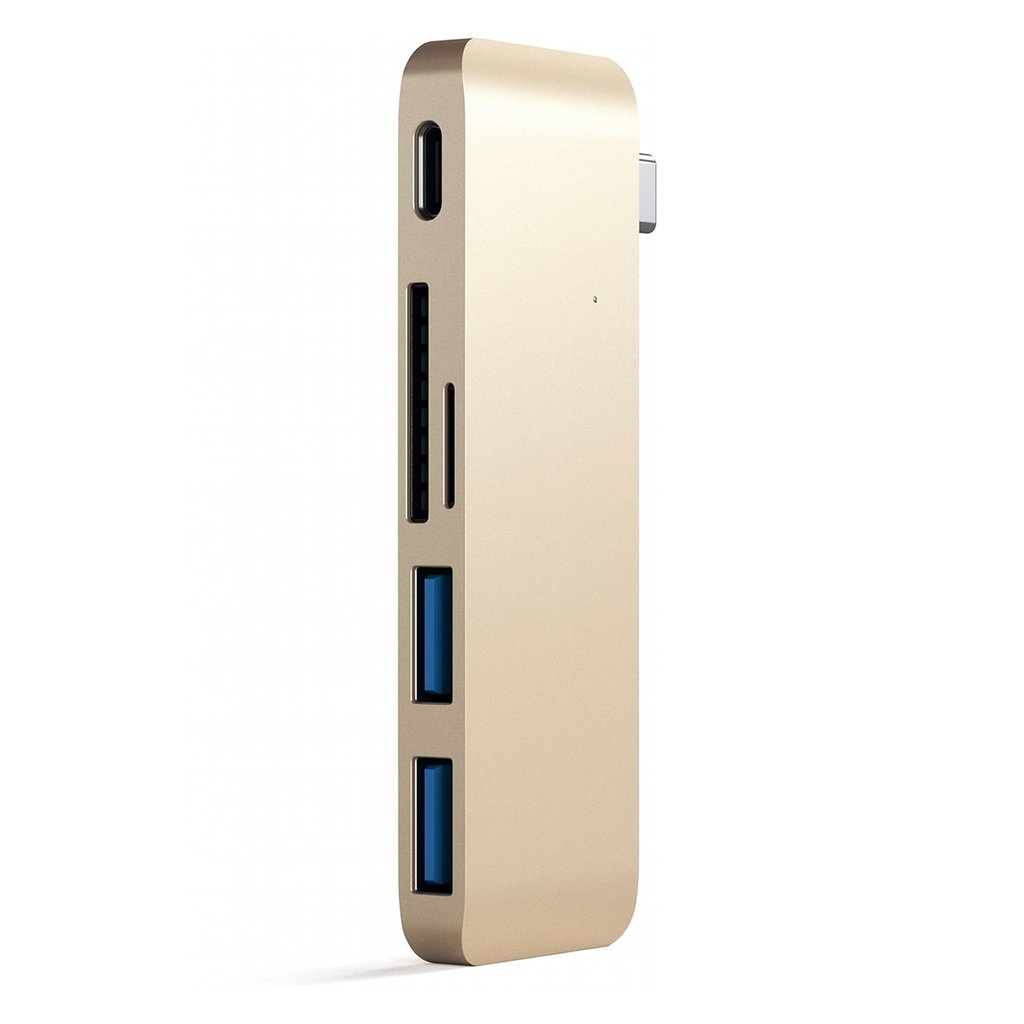 Satechi Type-C USB Passthrough Hub (gold)
