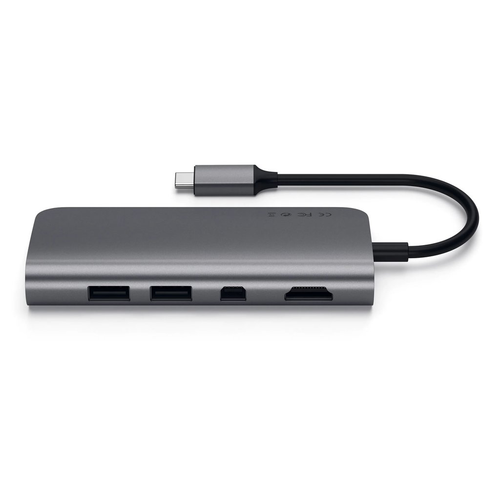 Satechi USB-C Multiport Adapter 8K with Ethernet V3 Midnight