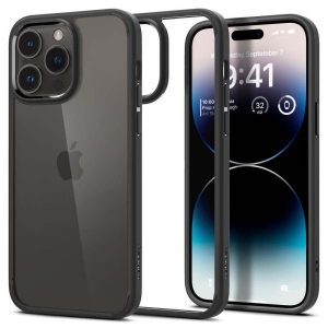 Spigen -Case Crystal Hybrid MttBlack iPh6.7" Pro - iPhone 14 Pro Max