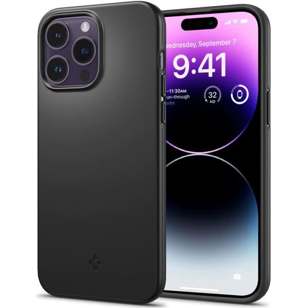 Spigen -Case Thin Fit (RT) Black iPh6.1" Pro - iPhone 14 Pro