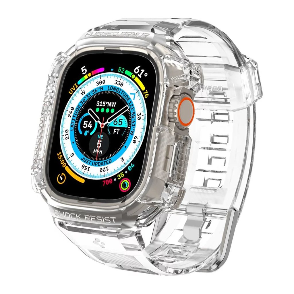 Spigen Apple Watch Ultra (49mm) Rugged Armor Pro Crystal Clear