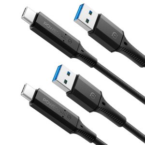 Spigen ArcWire™ USB-C to USB-A Cable (2 Pack) 1.2 Meters