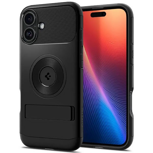 Spigen Case for iPhone 16 6.1" (2024) Slim Armor Mag Fit Black