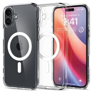 Spigen Case for iPhone 16 Plus 6.7" (2024) Crystal Hybrid Mag Fit White
