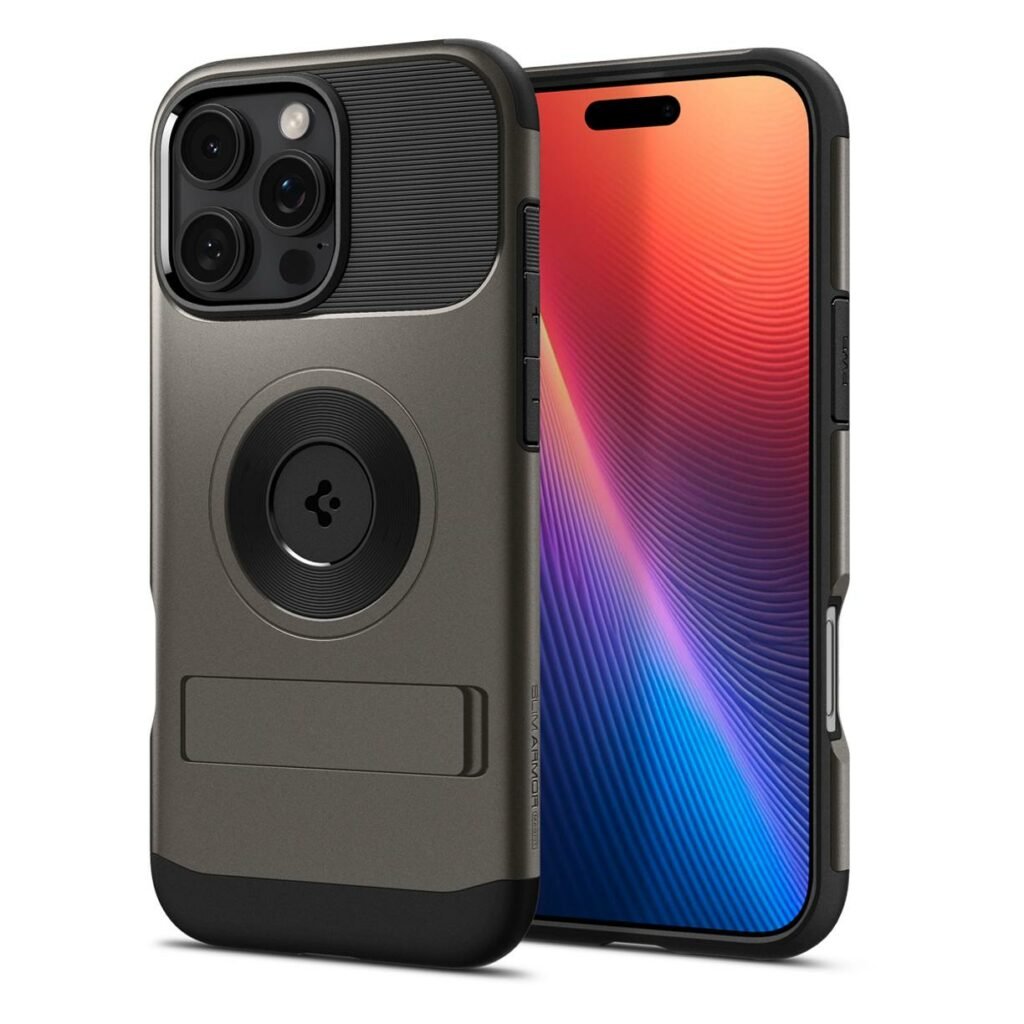 Spigen Case for iPhone 16 Pro Max 6.9" (2024) Slim Armor Mag Fit Gunmetal