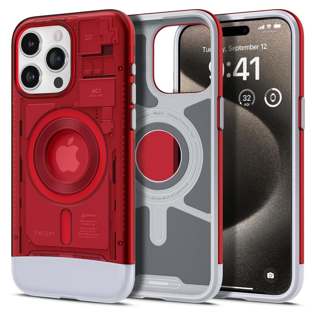 Spigen Classic C1 Magfit Iphone 15 Pro Max Ruby