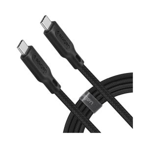 Spigen DuraSync™ USB-C to USB-C 2.0 Cable Black - 1,5mts