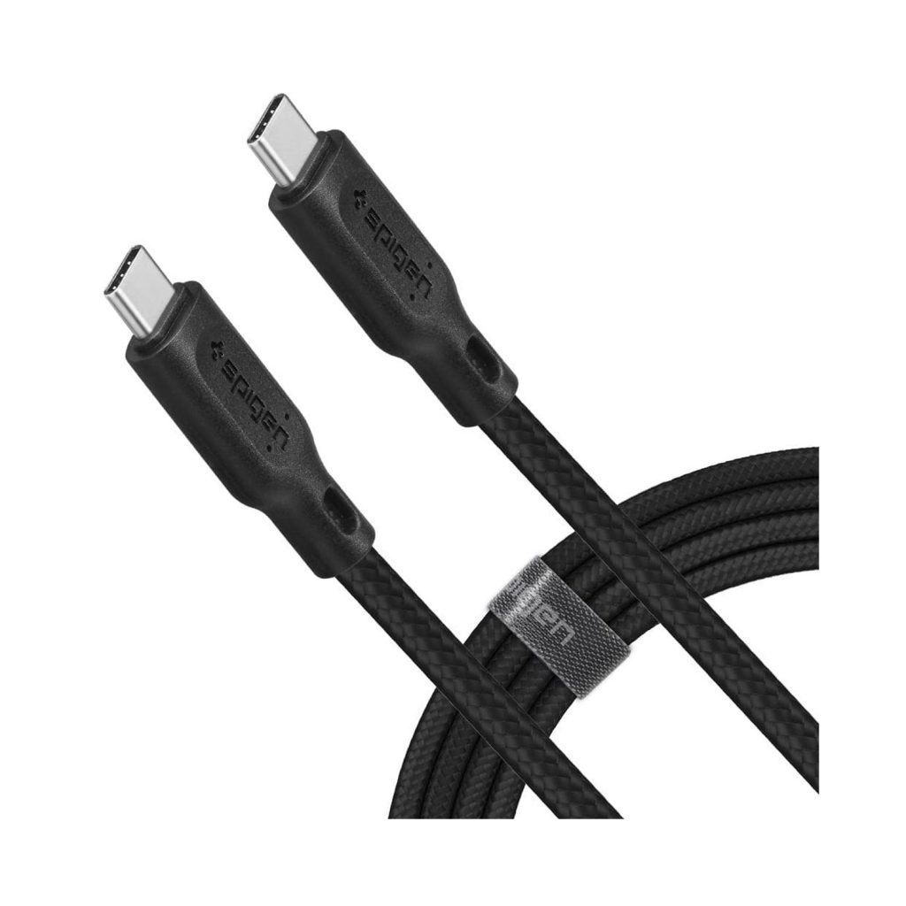 Spigen DuraSync™ USB-C to USB-C 2.0 Cable Black - 1,5mts