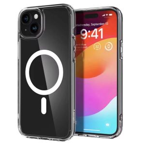 Spigen Iphone 15 Case Crystal Hybrid Magfit White