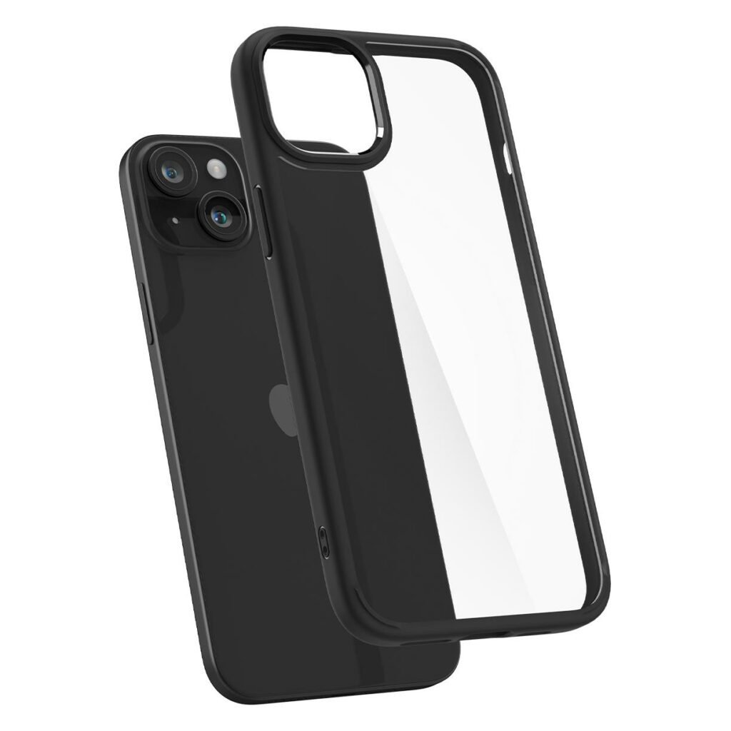 Spigen Iphone 15 Plus Case Crystal Hybrid Matte Black