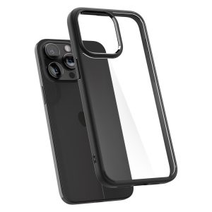 Spigen Iphone 15 Pro Case Crystal Hybrid Matte Black