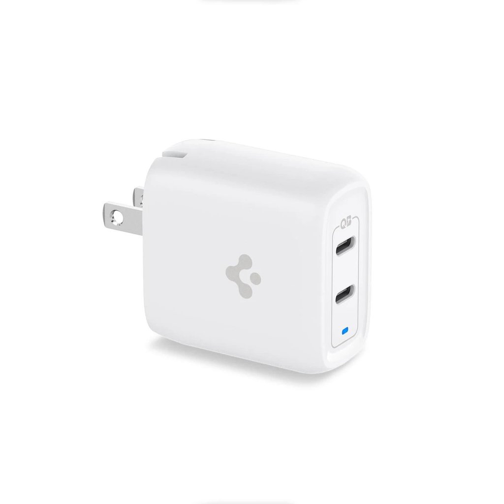 Spigen PowerArc Universal Dual Wall Charger 40W (GAN) / US Plug - White