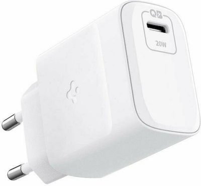 Spigen PowerArc Wall Charger 20 watts White Rounded Plug