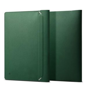 Spigen Valentinus - Leather sleeve for Laptop 14" Green
