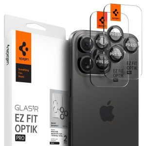 Spigen iPhone iPhone 14, 15, 16 , 17 - Pro / Pro Max Optik Pro Lens Protector Black