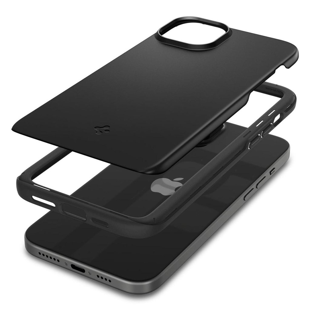 Spigen iPhone 15 Case Thin Fit Black
