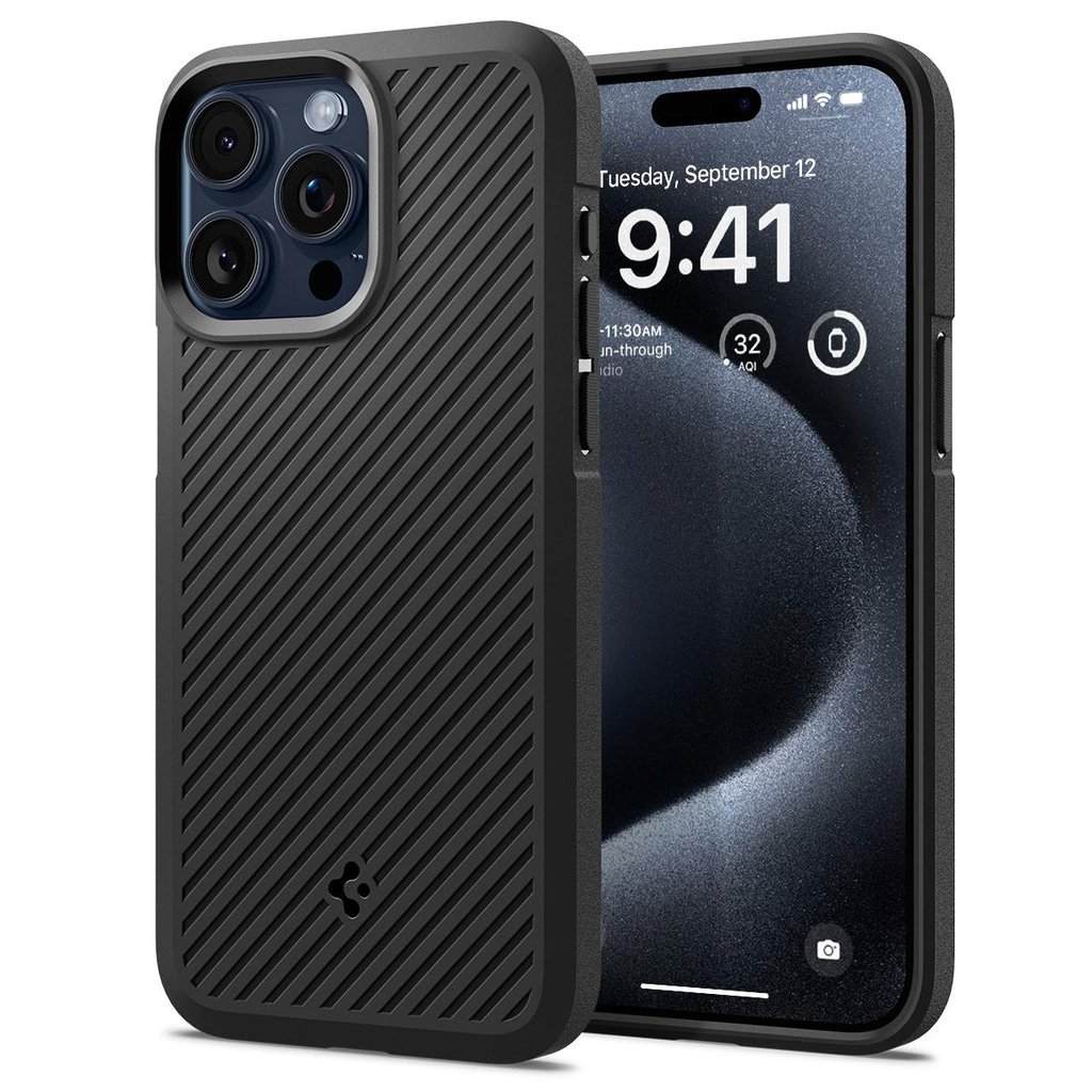 Spigen iPhone 15 Pro Case Core Armor Matte Black