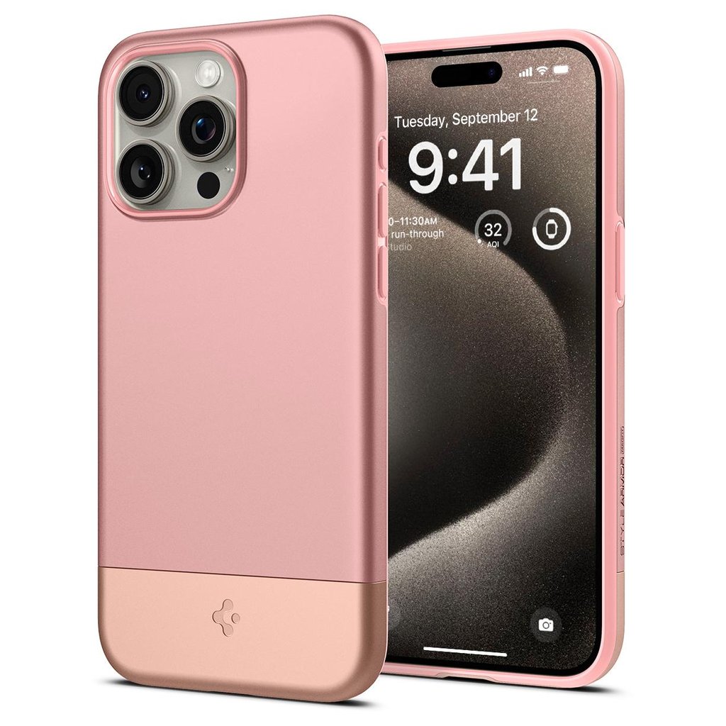 Spigen iPhone 15 Pro Max Case Style Armor (MagFit) Rose Gold