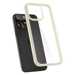 Spigen iPhone 15 Pro Max Phone Case Crystal Hybrid Sand Beige