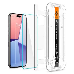 Spigen iPhone 15 Pro Screen Protector GLAS.tR EZ Fit Sensor Protected