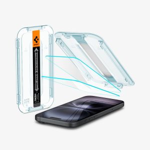 Spigen iPhone 16 / iPhone 15 Screen Protector (2 pcs) GLAS.tR EZ Fit Sensor Protected