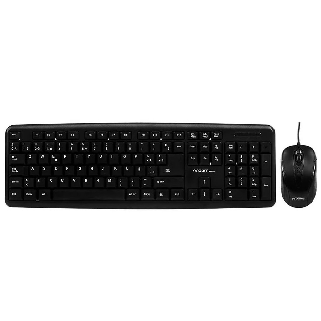 Argom Combo Classic Spanish Keyboard & Mouse USB