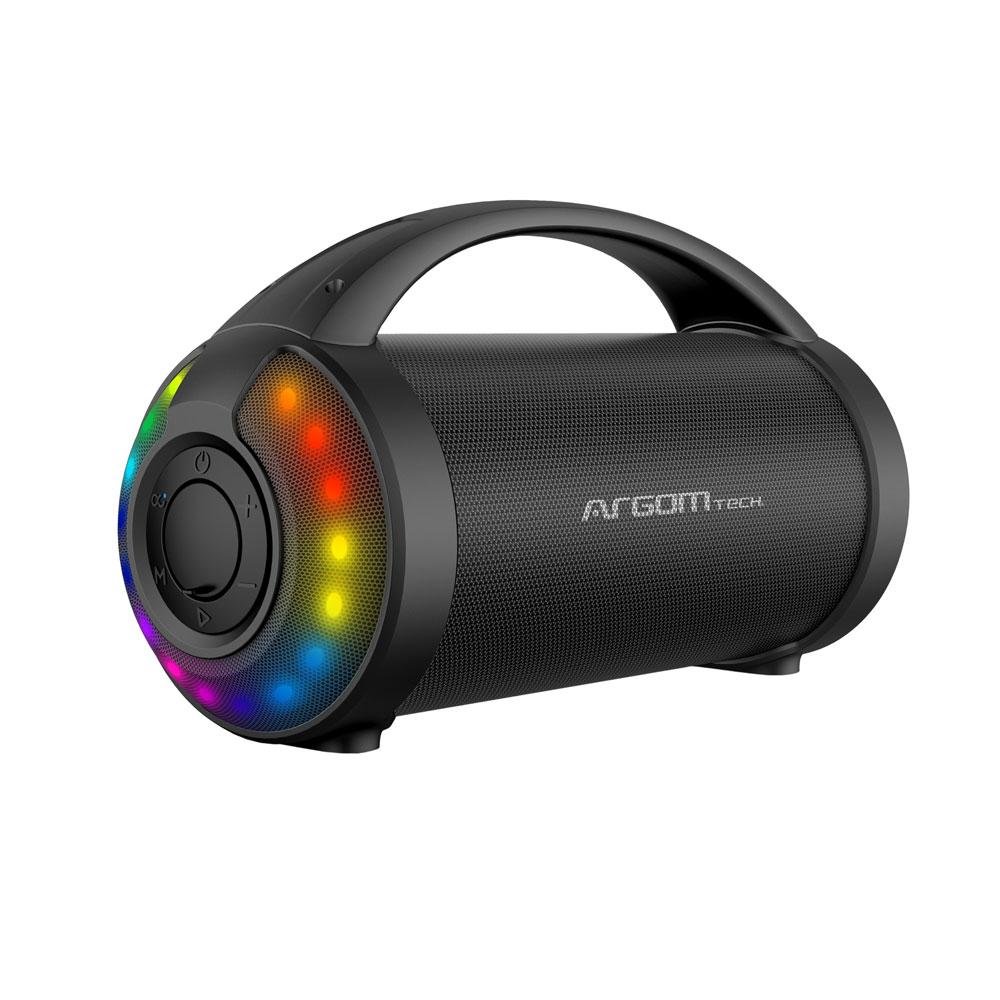 Argom Radyon Beats Wireless BT TWS Function Speaker with LED Lights- Black Battery 1