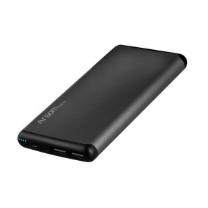 Argom S12 Slim-Aluminum Power Bank 12,000 mAh - Silver - Dual Input Micro-USB / Type