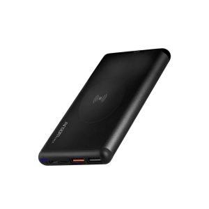 Argom S12W Slim-Aluminum Power Bank with Wireless Fast Charger - 15W